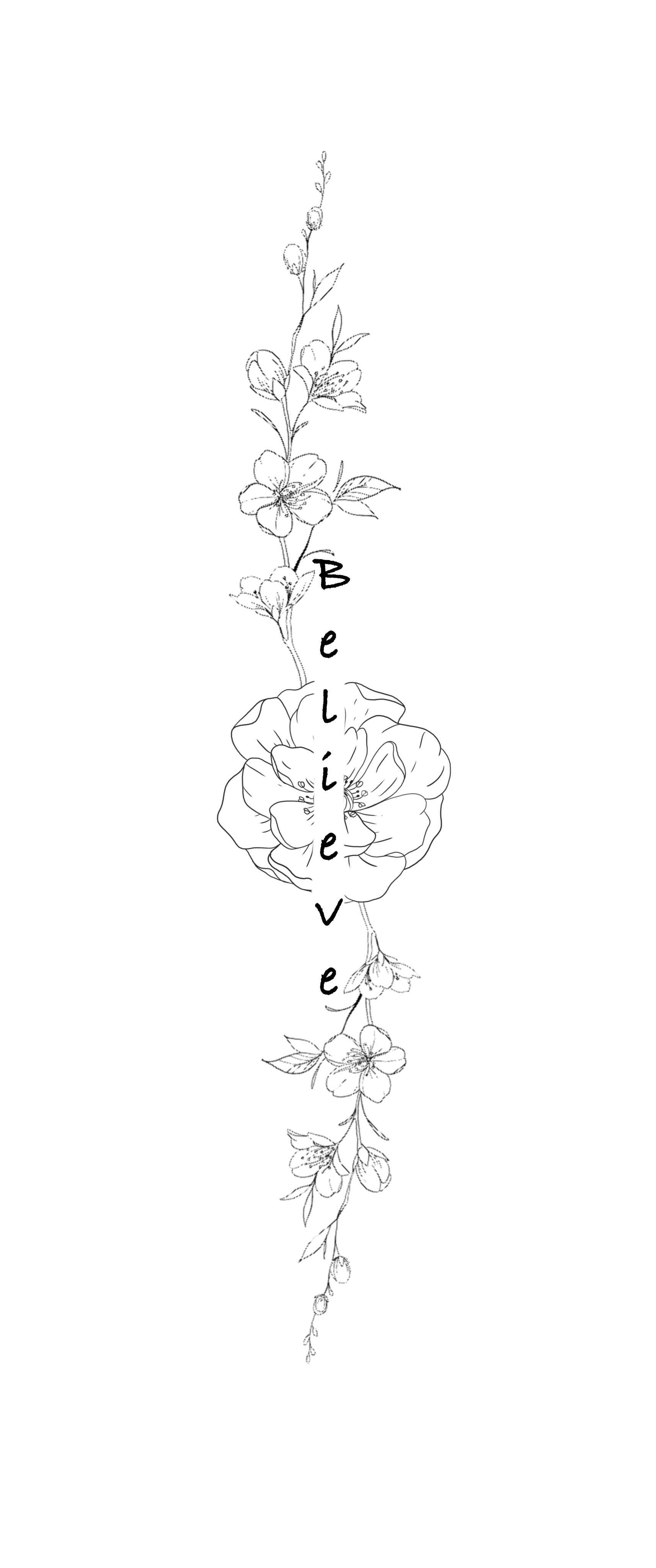 Dessins style tatouage floral