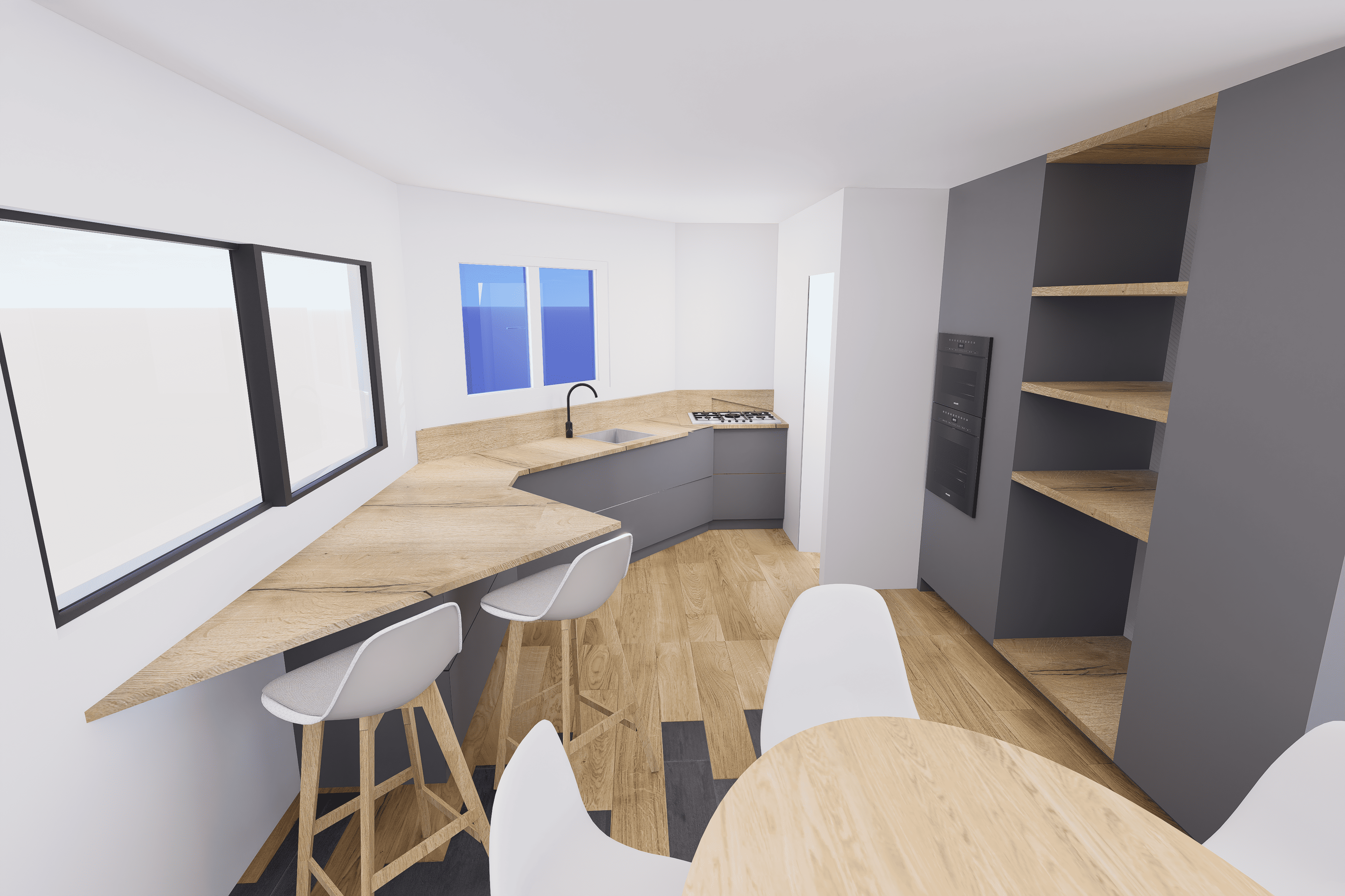 Réalisation d'une cuisne pour particulier